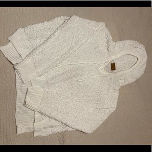 Super soft white hoodie sweater